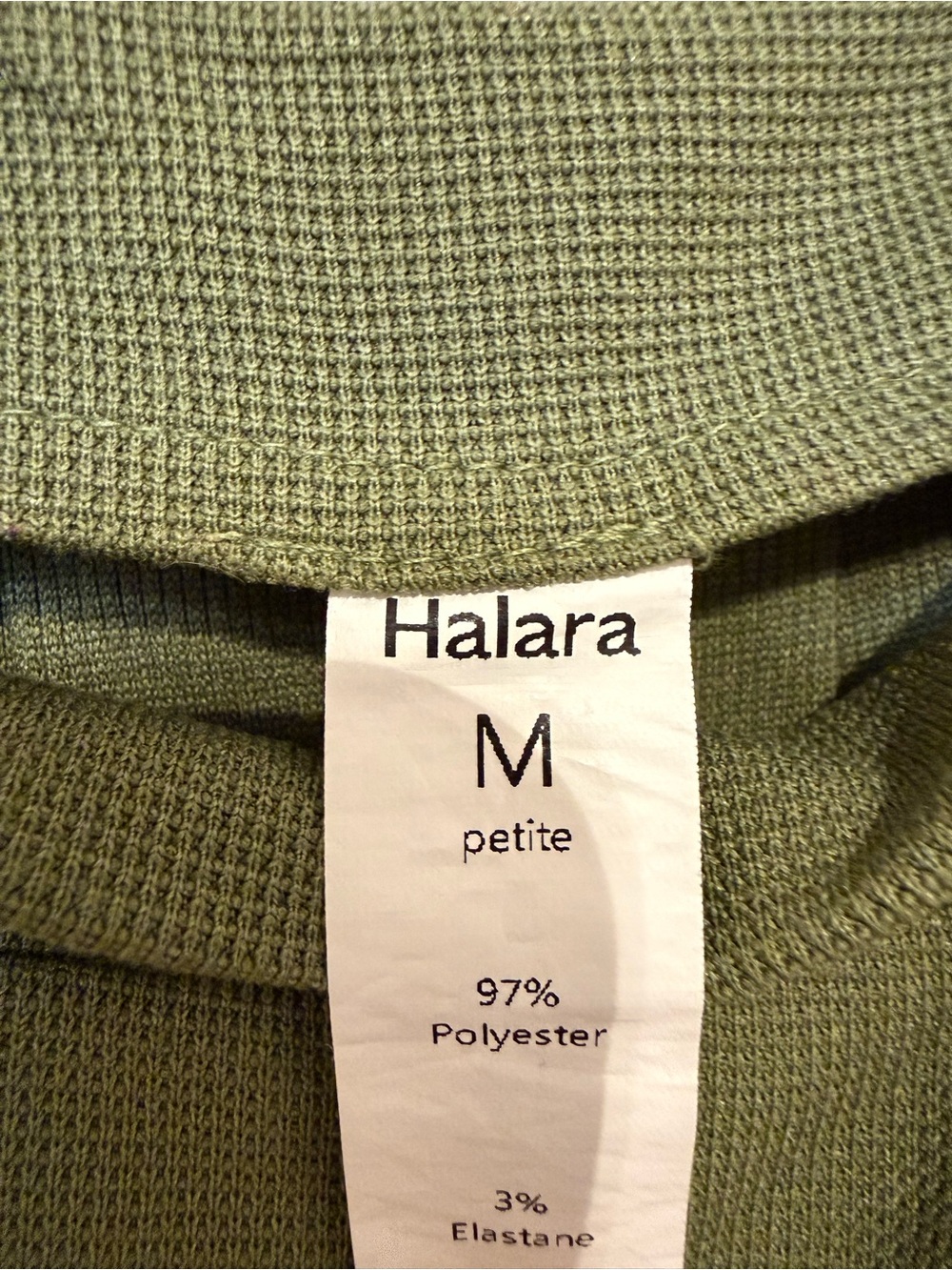 HALARA Olive Green Wide-Leg Jumpsuit Romper with Pockets - Picture 3 of 4